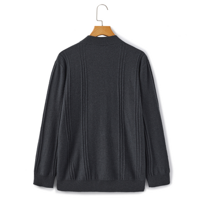 Kradir | 100% Cashmere Ribbed Half Zip