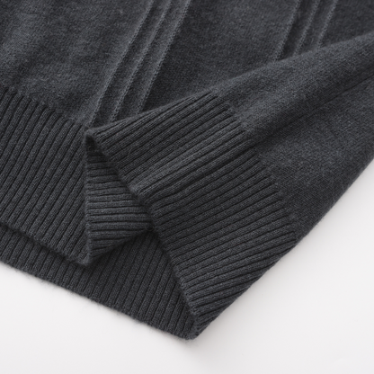 Kradir | 100% Cashmere Ribbed Half Zip